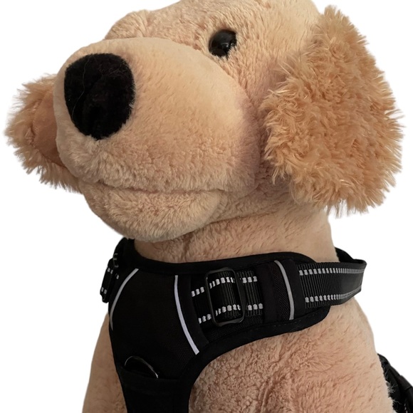 NEW No Pull Dog Harness M + 8’ Leash Black RabbitGoo - Picture 7 of 16